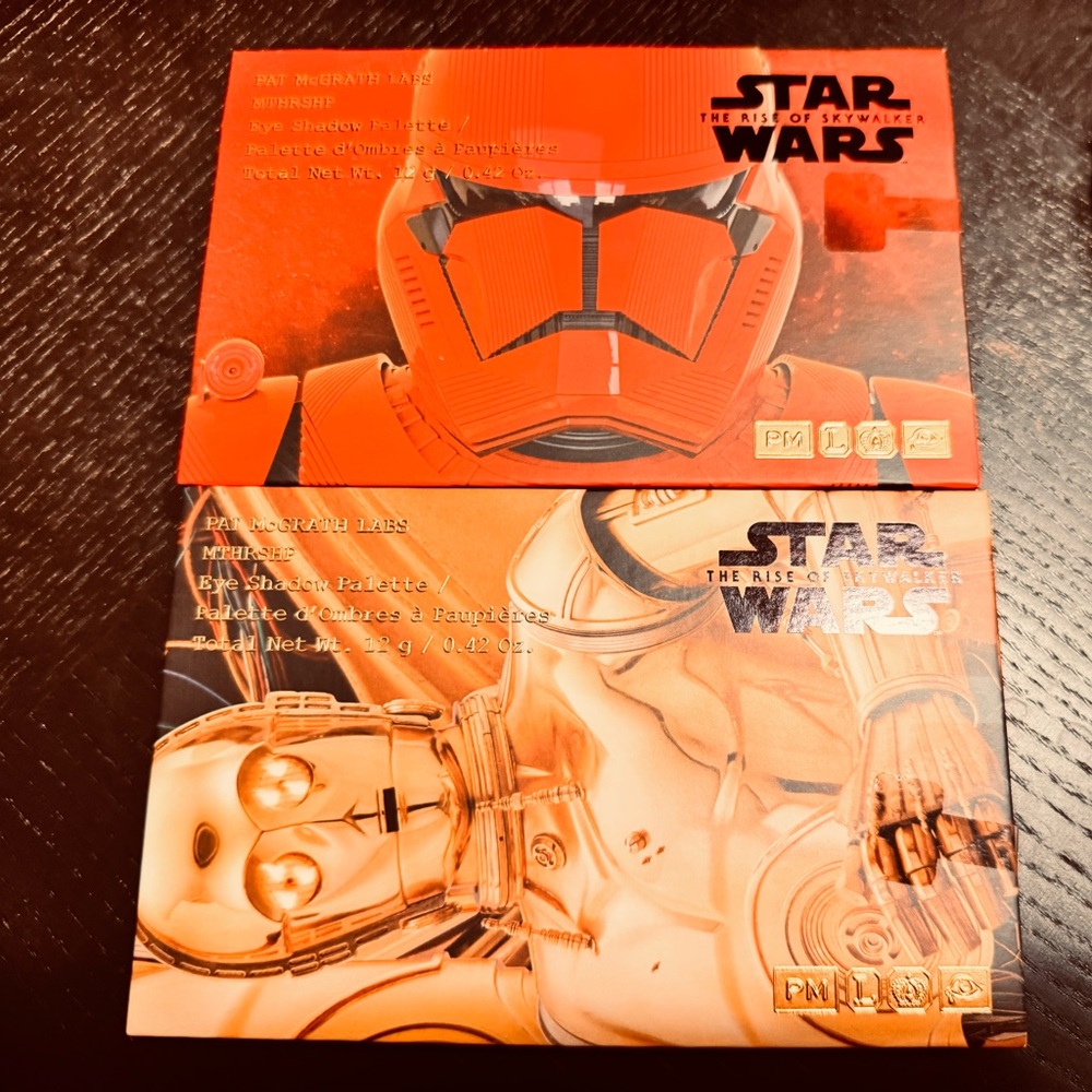 Pat McGrath Labs Star Wars eyeshadow palettes-Dark Galaxy and Galactic gold